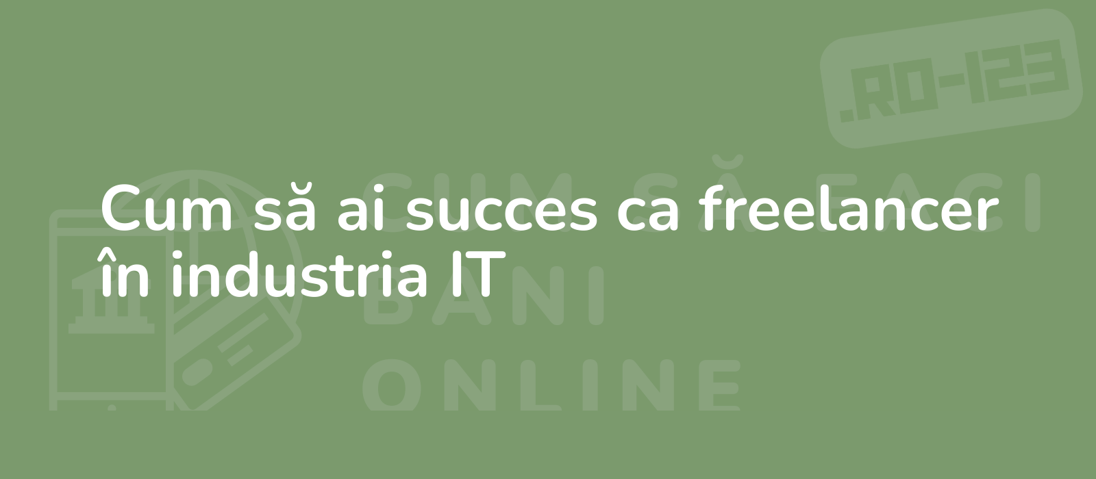 Cum să ai succes ca freelancer în industria IT