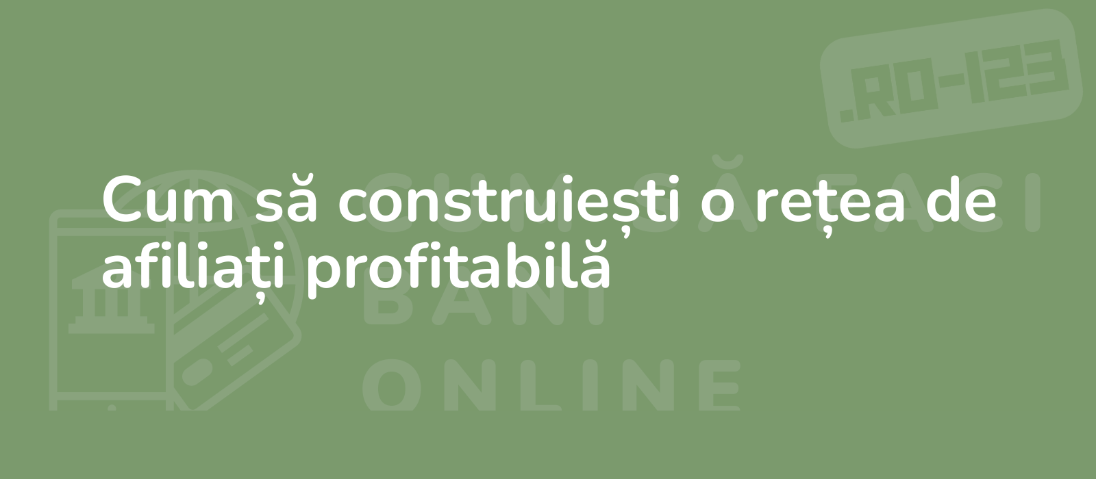 Cum să construiești o rețea de afiliați profitabilă