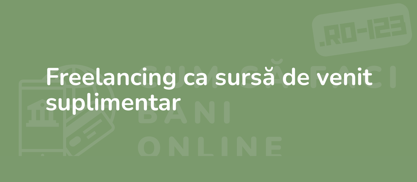 Freelancing ca sursă de venit suplimentar