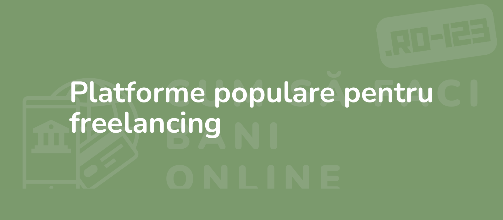 Platforme populare pentru freelancing